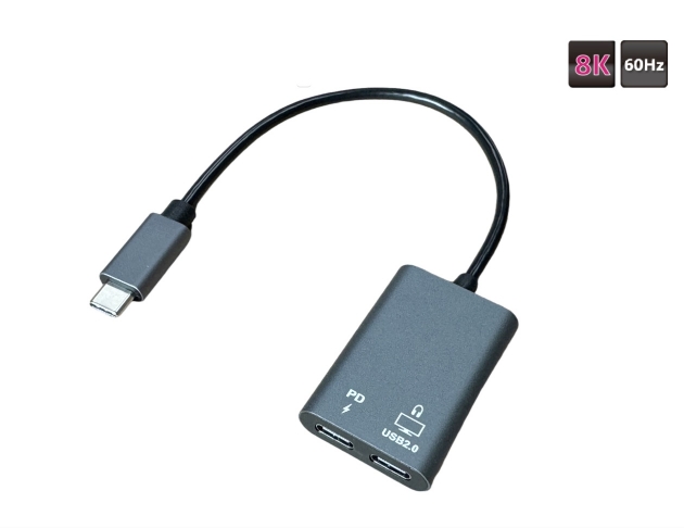 C TO C (DP ALT / USB 2.0 / AUDIO) + PD CONVERTER 1